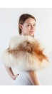 Arctic Platinum Gold Fox Fur Stole